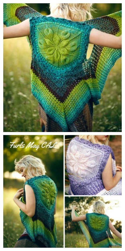 Women Embossed Vest  Crochet Pattern + Video