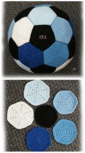 Crochet Soccer Ball Free Crochet Pattern Paid Soccer ball crochet tutorial cake football shape hexagons shapes pentagons balls pattern template topper printable worldcup patterns many fondant african