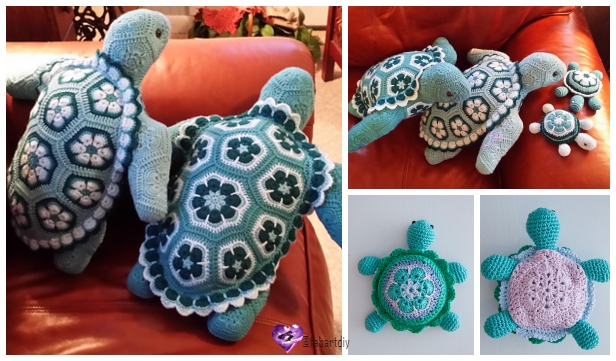 Crochet African Flower Turtle Free Crochet Patterns