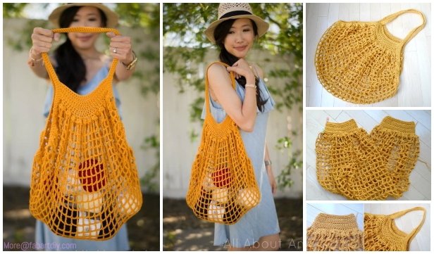 Crochet French Market Bag Free Crochet Pattern - DIY Magazine