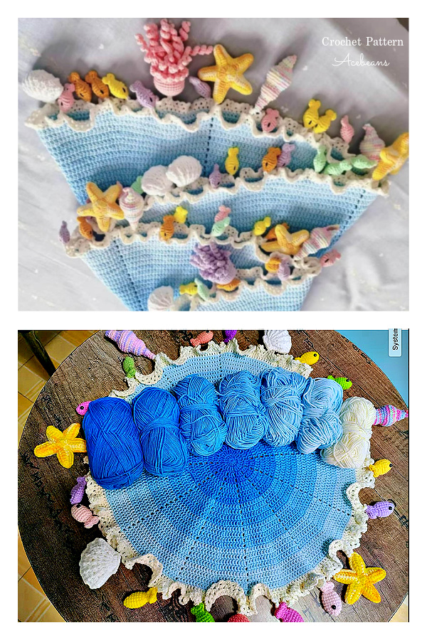 3D Sea Animals Blanket Crochet Patterns 3D Sea Animals Blanket Crochet Patterns