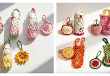 Foldable Mesh Bag Drink Carrier Crochet Patterns Foldable Mesh Bag Drink Carrier Crochet Patterns