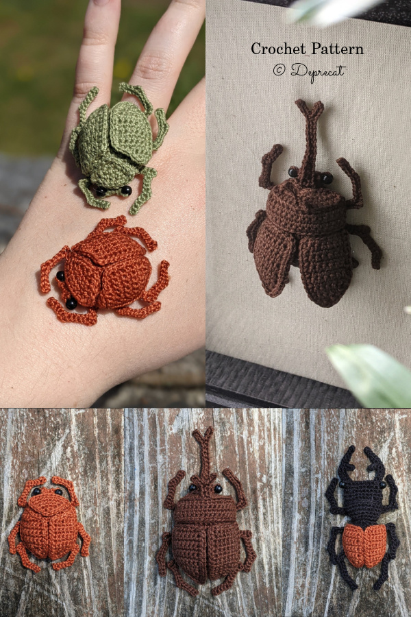 Amigurumi Beetle Crochet Pattern Combo Pack