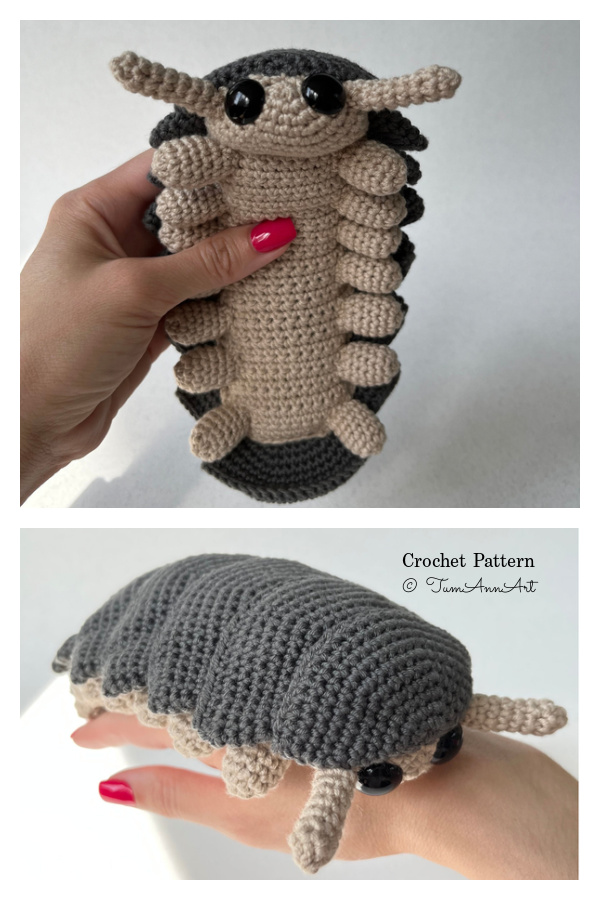 Roly Poly Pill Bug Crochet Pattern