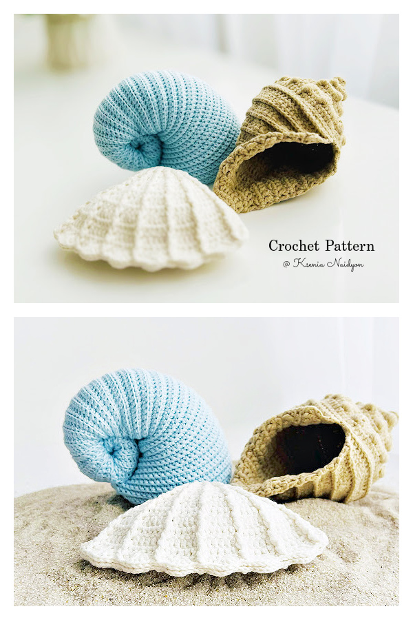 Amigurumi SeaShell Collection Crochet Patterns