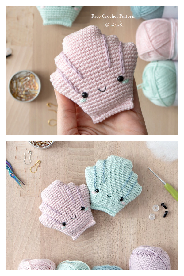 Amigurumi Paola the Seashell Free Crochet Pattern