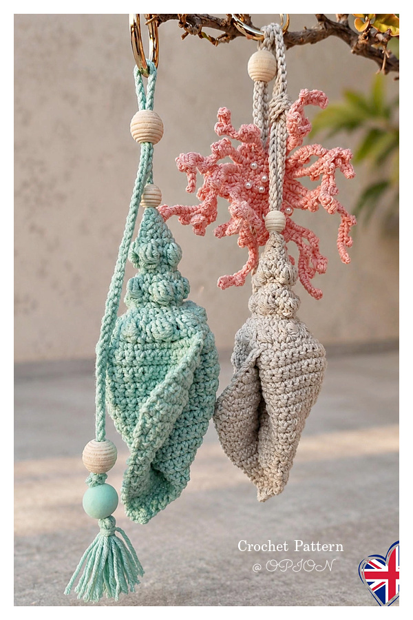 Sea Shell and Coral Crochet Pattern