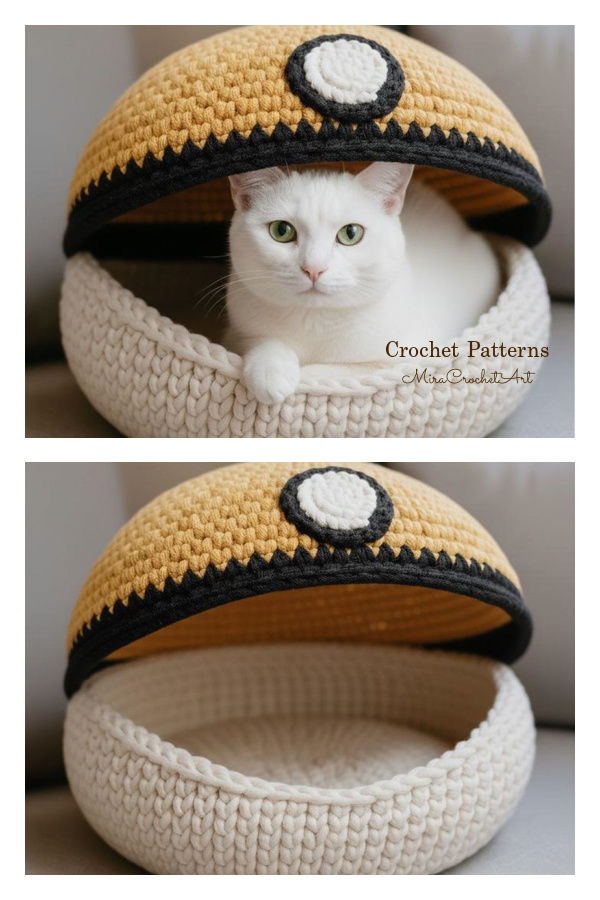 Cozy Cat Cave Crochet Pattern