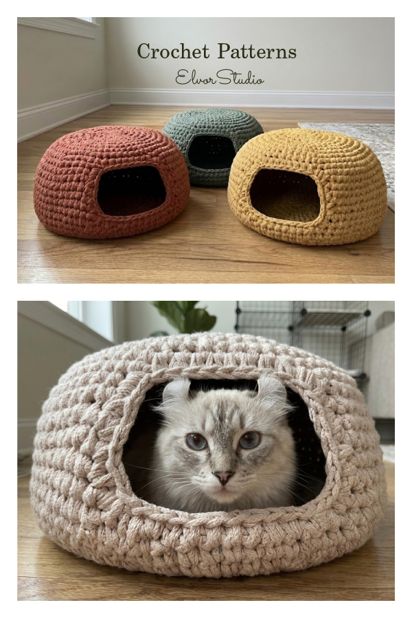 Cozy Cat House Crochet Pattern