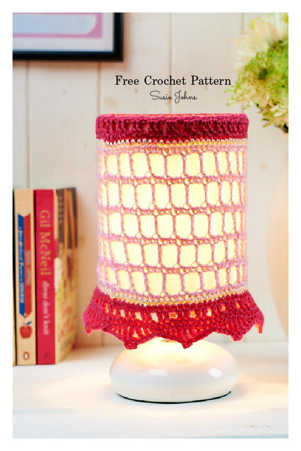 Lampshade Cover Free Crochet Pattern