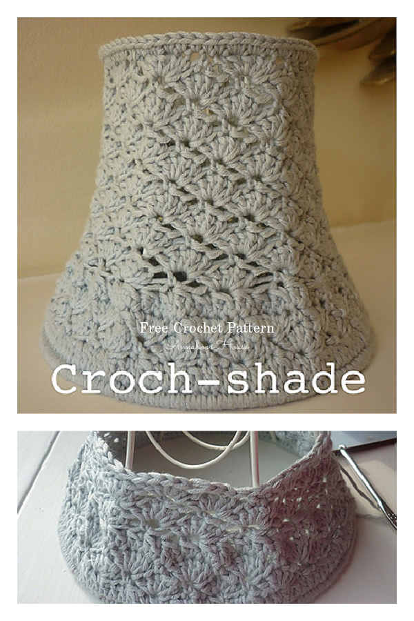 Croch-shade Lampshade Cover Free Crochet Pattern