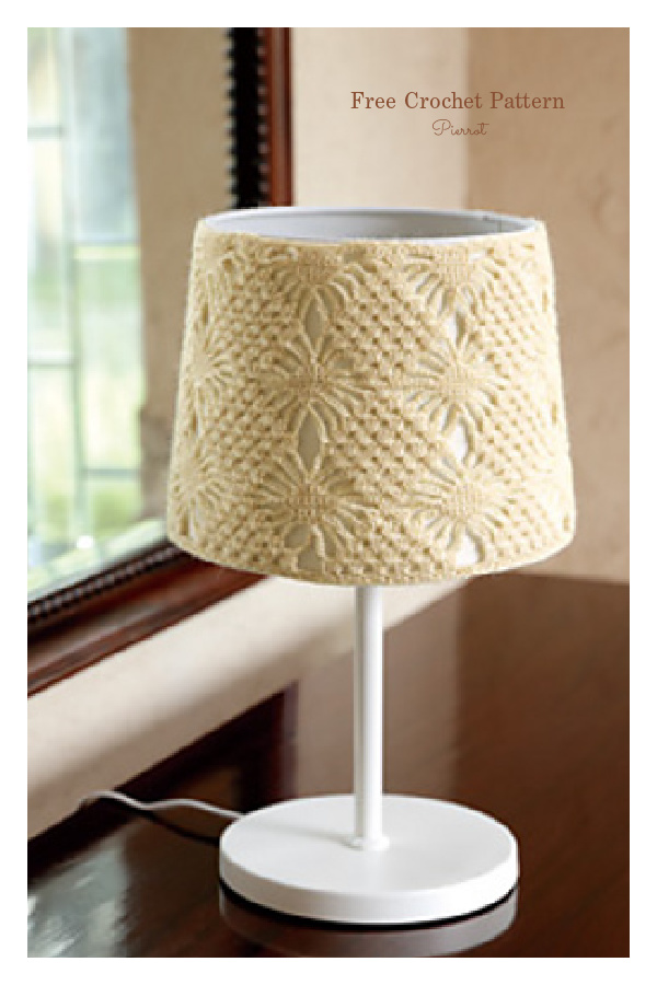 Lace Lampshade Cover Free Crochet Pattern
