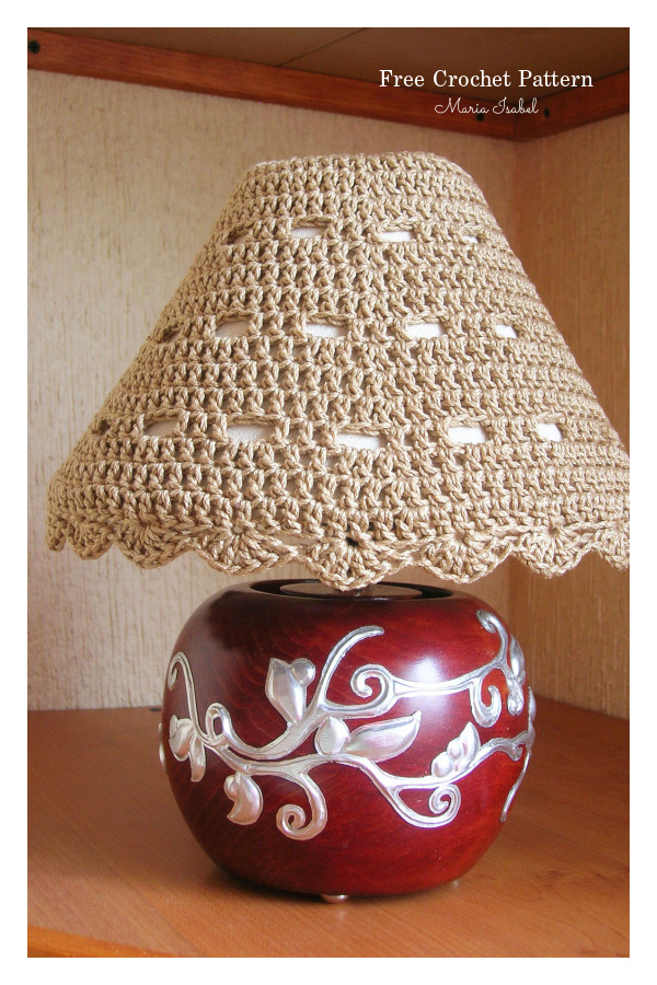 Lampshade Cozy Free Crochet Pattern