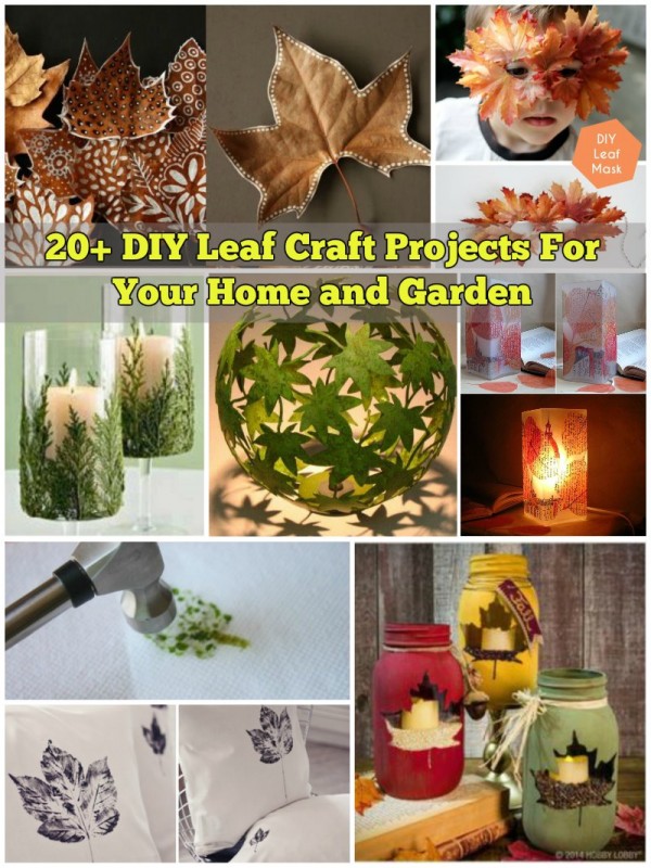 20+ DIY Leaf Craft Projects For Your Home and Garden