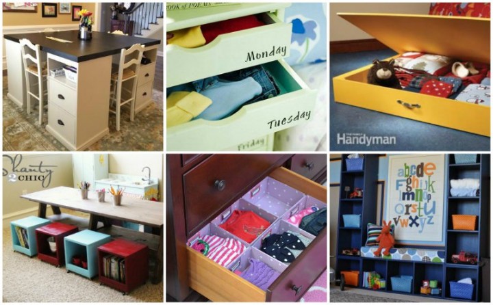 25 DIY Best Ways to Organize Kids' Room