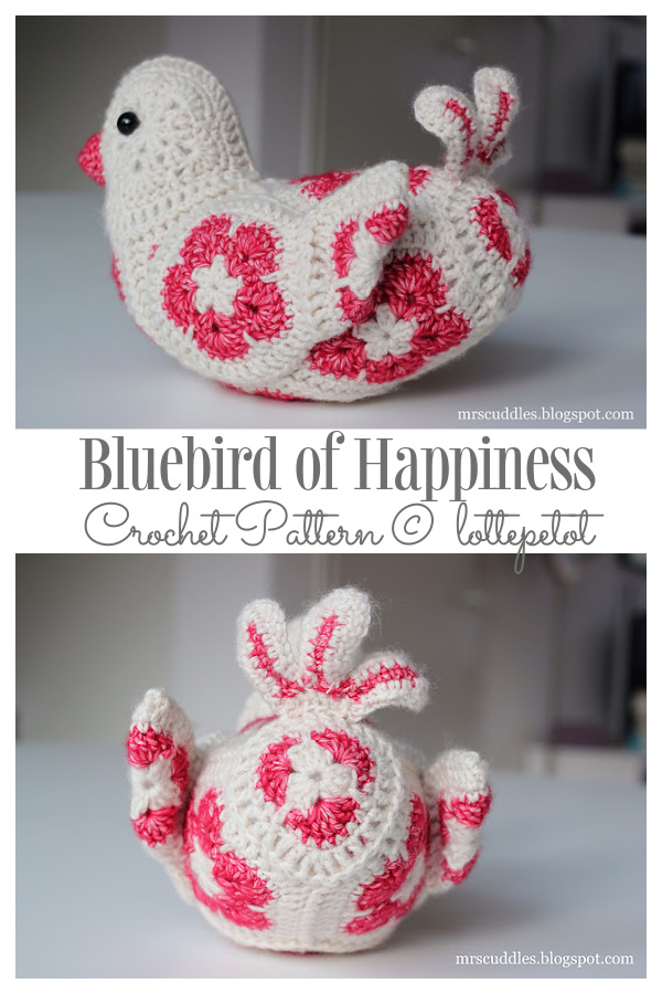 Bluebird of Happiness African Flower Crochet Pattern