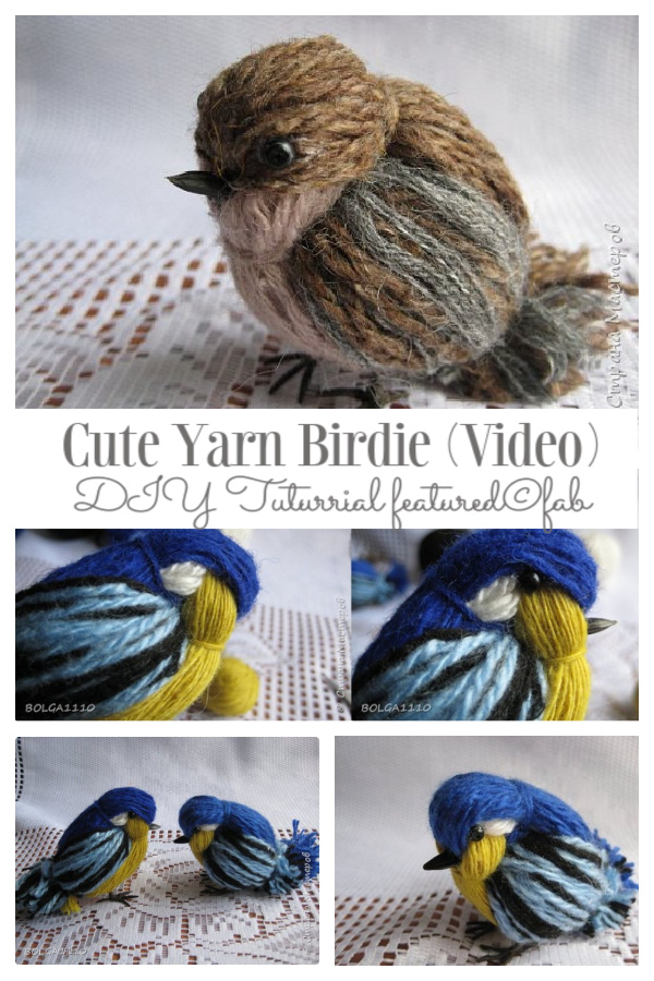 DIY Yarn Birdie Tutorial Video