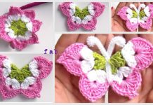 3D Crochet Butterfly Free Pattern-Video 3D Crochet Butterfly Free Pattern-Video