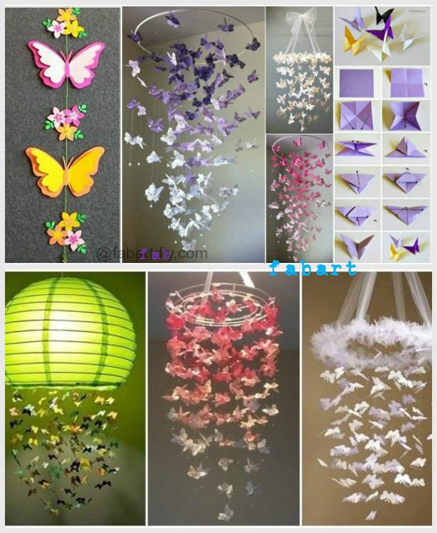 DIY Butterfly Chandelier Mobile Tutorials