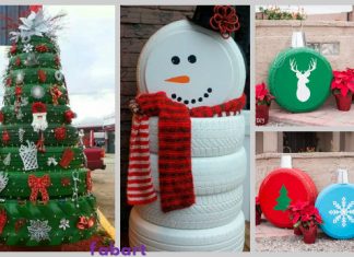 DIY Christmas Tire Decoration Ideas DIY Christmas Tire Decoration Ideas