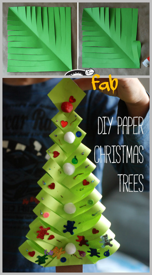 DIY Paper Christmas Tree Ornament/Gift Topper Tutorial-Video