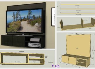 DIY Wall-Mounted Media Cabinet Free Plan DIY Wall-Mounted Media Cabinet Free Plan