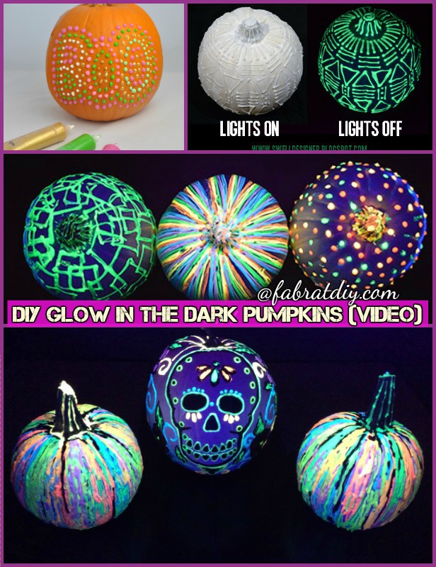 DIY Glow in the Dark Paint Pumpkin Tutorial