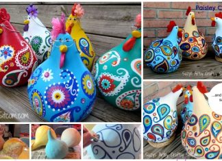 DIY Paint Paisley Gourd Chicken Art Tutorial DIY Paint Paisley Gourd Chicken Art Tutorial