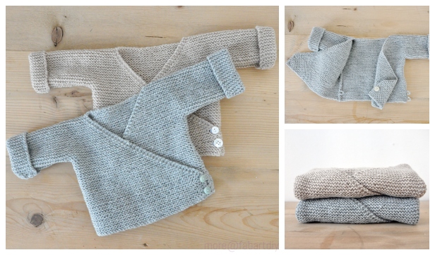 Free knitting pattern shop for baby kimono jacket