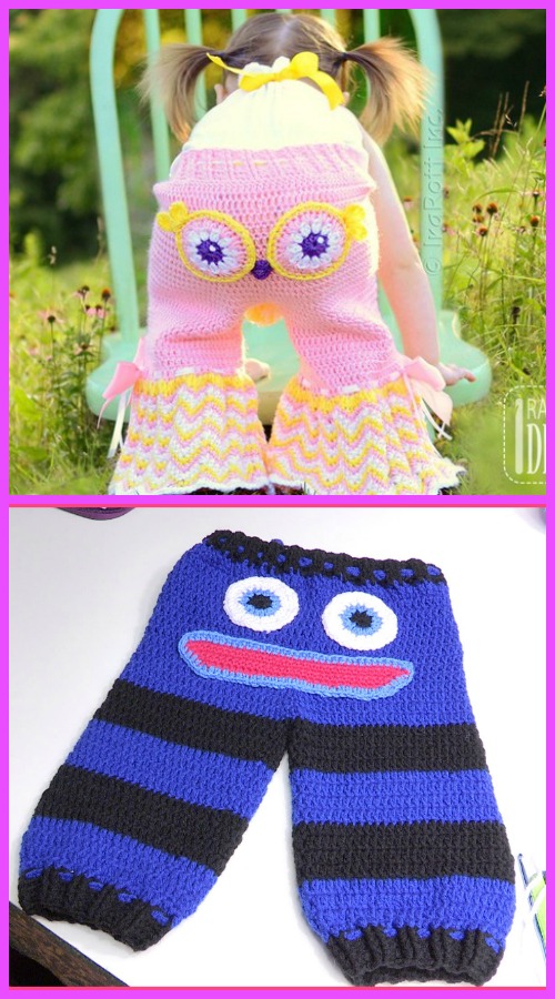 Crochet Kids Monster Pants Free Patterns