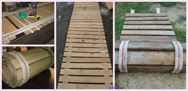 Diy Pallet Wood Roll Up Sidewalk Tutorial, Roll Out Wooden Walkways