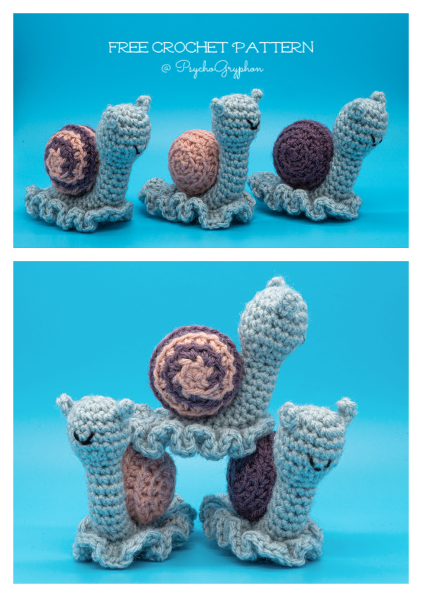 Amigurumi Snail Free Crochet Patterns 