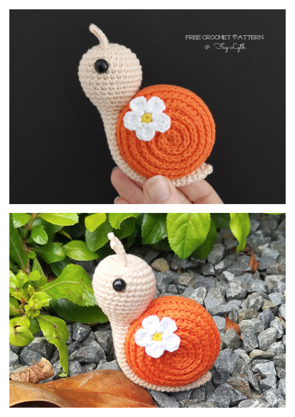 Amigurumi Spring Snail Free Crochet Patterns