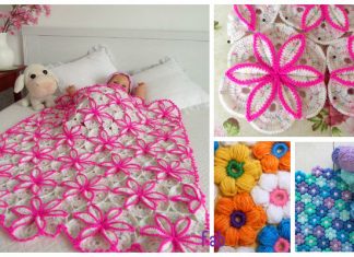 Crochet Princessa Baby Blanket Pattern Crochet Princessa Baby flower Blanket Pattern