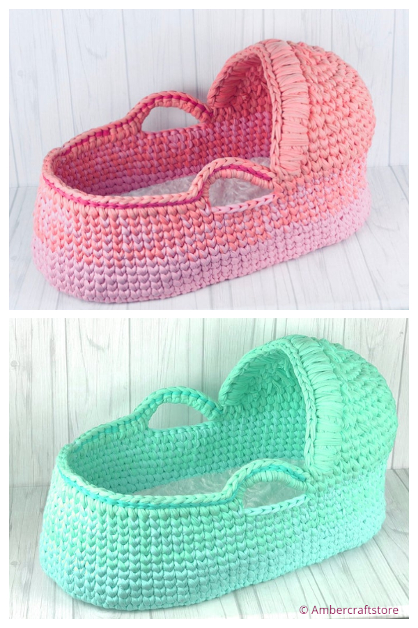 Baby Moses Basket Crochet Pattern