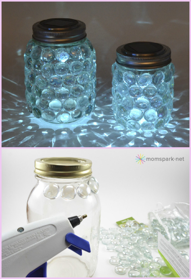 DIY Flat Glass Marble Luminary Tutorial 