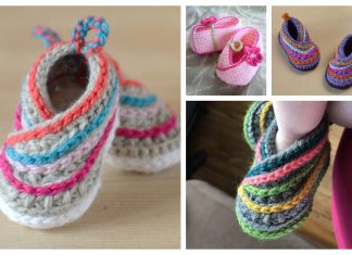 Baby Kimono Slipper Booties Crochet Patterns + Video Baby Kimono Slipper Booties Crochet Patterns + Video