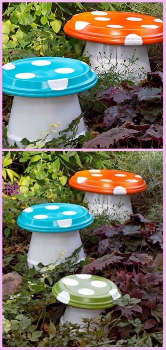 DIY Clay Pot Mushroom Tutorials