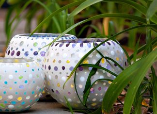 DIY Flat Glass Marble Luminary Tutorial-Video DIY Flat Glass Marble Luminary Tutorial