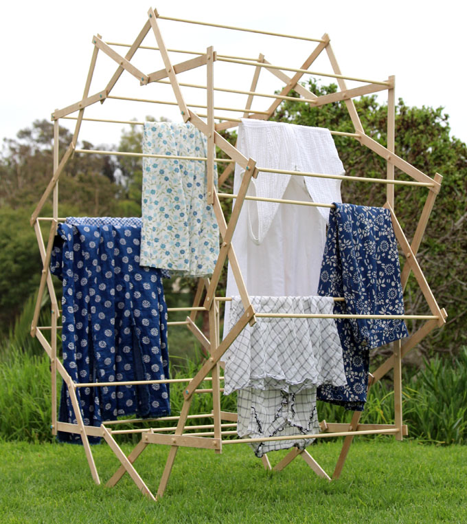 DIY Star Shaped Laundry Drying Rack Tutorial