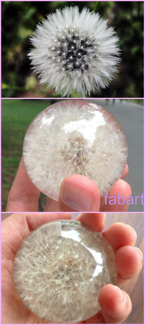 How to Make Dandelion Paperweight Gem Tutorial-Video