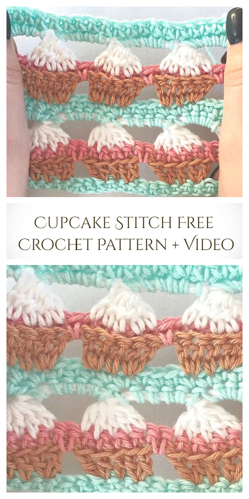 Cupcake Stitch Free Crochet Pattern + Video