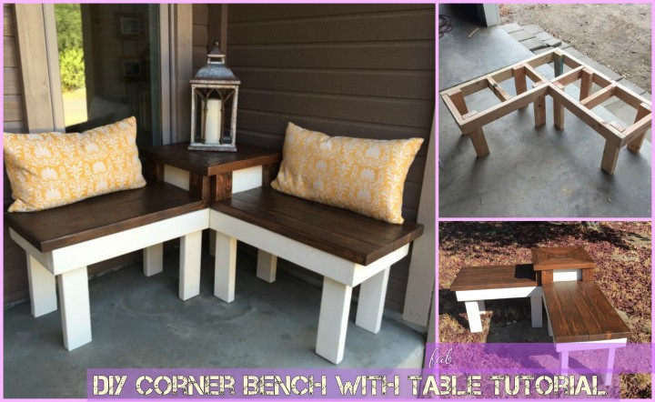 Diy Corner Bench With Table Tutorial