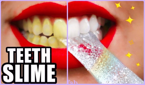 DIY Homemade Teeth Whitening Slime Tutorial 
