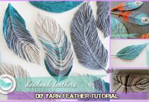 DIY Yarn Feather Tutorials-Video DIY Yarn Feather Tutorial Video
