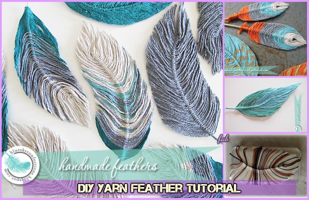 DIY Woolen Feather for Decoration