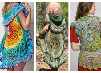 6 Lady’s Circle Mandala Vest Free Crochet Patterns Lady's Circle Mandala Vest Free Crochet Patterns