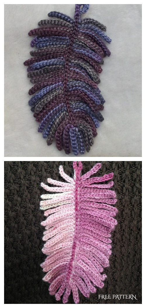 Crochet Feather Necklace Free Pattern