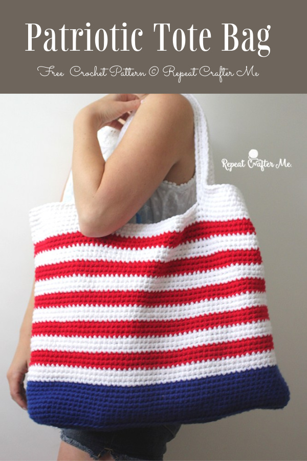 Patriotic Tote Bag Free Crochet Patterns