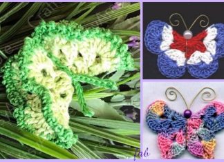 Crochet 3D Butterfly Free Patterns Crochet 3D Butterfly Free Patterns & Tutorials